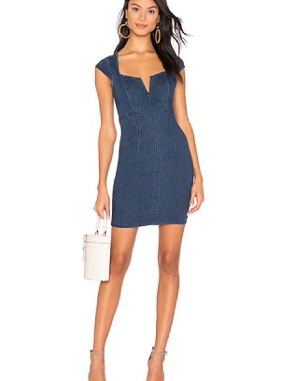 Free People Mia Denim Mini Dress